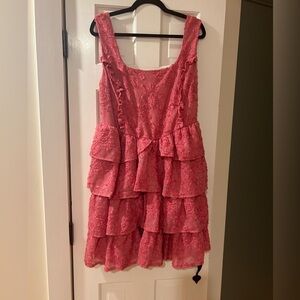 Arula NWT pink lace dress size X